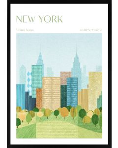 Poster 50x70 Travel New York, Central Park