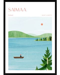 Poster 50x70 Travel Lake Saimaa, Finland