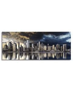 Tavla Canvas 60x150 Manhattan Gold City
