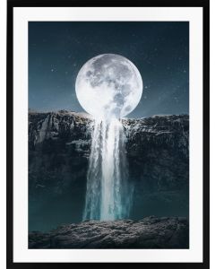 Poster 50x70 Blue Moon / Waterfall