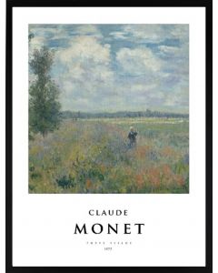 Poster 30x40 Claude Monet Poppy Fields (planpackad)
