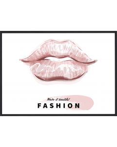 Poster 30x40 Pink Girly Fashion Lips (planpackad)