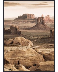 Poster 30x40 Desert Rocks (Planpackad)